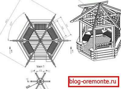 Projekt Hüftdach für Pavillons