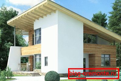 Wohnhaus mit Schuppendach