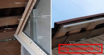 Die Position der Startschiene und des J-förmigen Profils