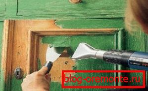 Entfernen Sie die alte Türabdeckung Entfernen Sie die alte Türabdeckung
