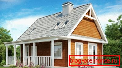 Skizzendesign eines Ferienhauses mit Dachboden. Skizzendesign eines Ferienhauses mit Dachboden.
