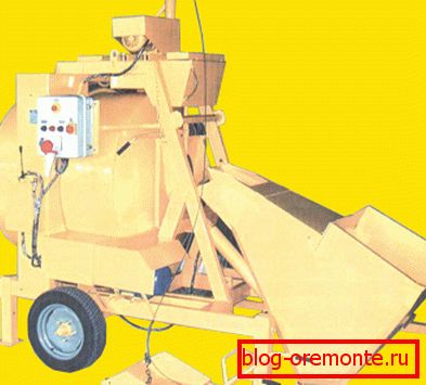 Schwerkraftmischer mit Tablett Schwerkraftmischer mit Tablett