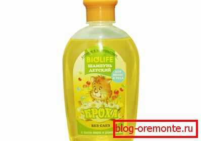 Gute Ergebnisse geben Babyshampoo