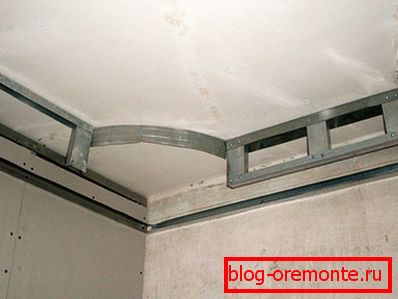 Befestigung des Führungsprofils an der Wand Befestigung des Führungsprofils an der Wand