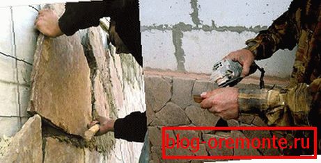 Einbau von Naturstein
