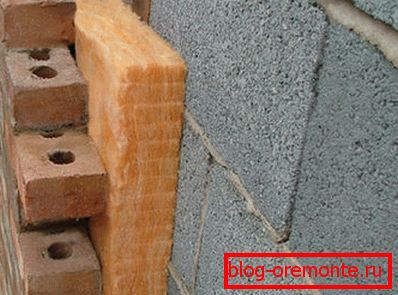Außenerwärmung der Wände mit Mineralwolle Außenerwärmung der Wände mit Mineralwolle