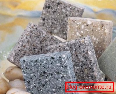 Verkleidung von Fliesen aus Kunststoffbeton Verkleidung von Fliesen aus Kunststoffbeton