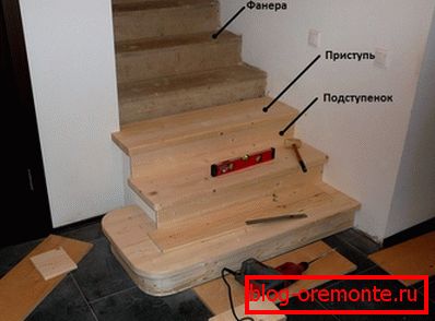 Konkrete Treppenhausbeschichtung деревом Konkrete Treppenhausbeschichtung деревом