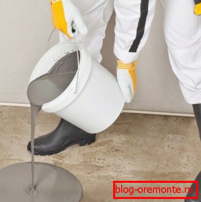 Vorbereitung der Basis für Linoleum Vorbereitung der Basis für Linoleum