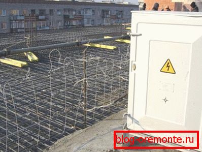 Verdrahtete Heizmethode in großen Flächen Verdrahtete Heizmethode in großen Flächen