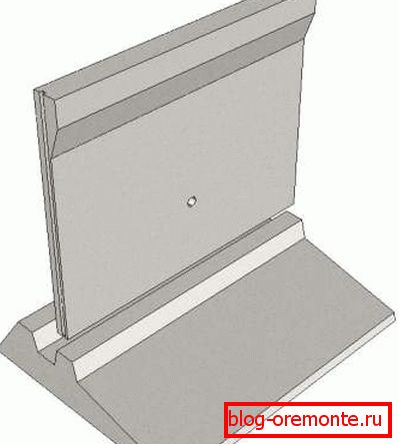 Stützmauer aus Beton. Stützmauer aus Beton.
