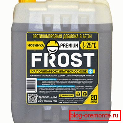 Zusammensetzung mit Frostschutz Zusammensetzung mit Frostschutz