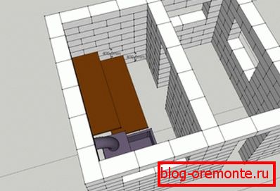 Typisches Projekt mit Dampfbad und Warteraum Typisches Projekt mit Dampfbad und Warteraum
