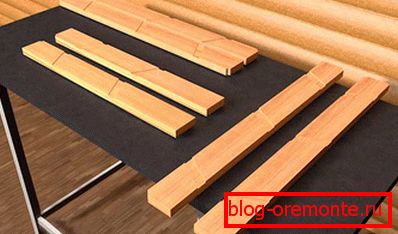 Alles ist vorbereitet für die Herstellung von Treppen