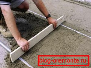 Zementestrich ausrichten Zementestrich ausrichten