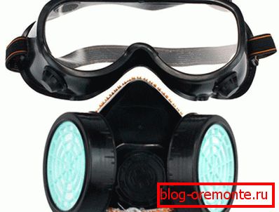 Schutzbrille und Atemschutzmaske Schutzbrille und Atemschutzmaske
