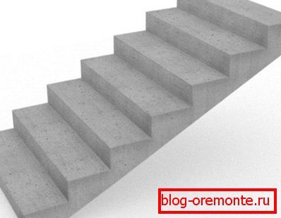 Eine Spannweite aus Stahlbeton ist nur Teil einer Treppe und erfordert zusätzliche Elemente. Eine Spannweite aus Stahlbeton ist nur Teil einer Treppe und erfordert zusätzliche Elemente.
